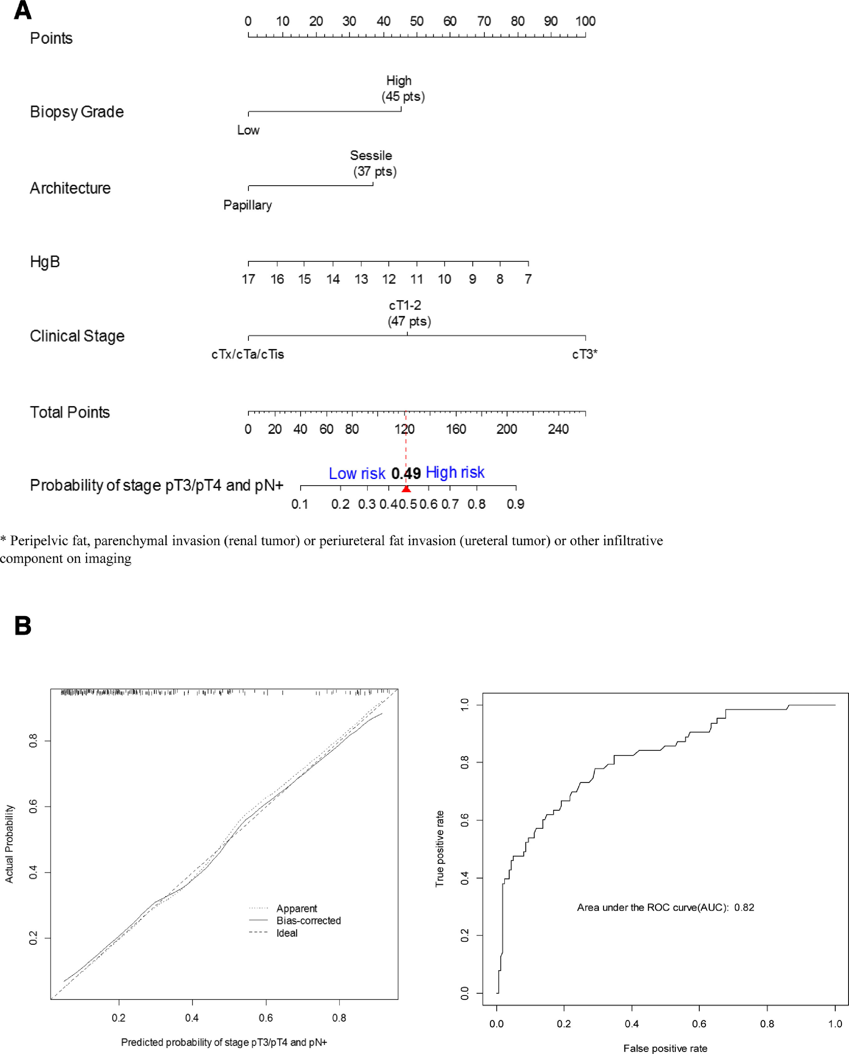 NOC-UTUC Nomogram: prediction of high-risk nonorgan-confined upper ...